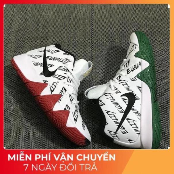 [Real] Nike Kyrie 4 Bhm "Bình đẳng" Irving Four Generations Graffiti men Basketball Men Giày nam chính cỡ 40-46 . 2021