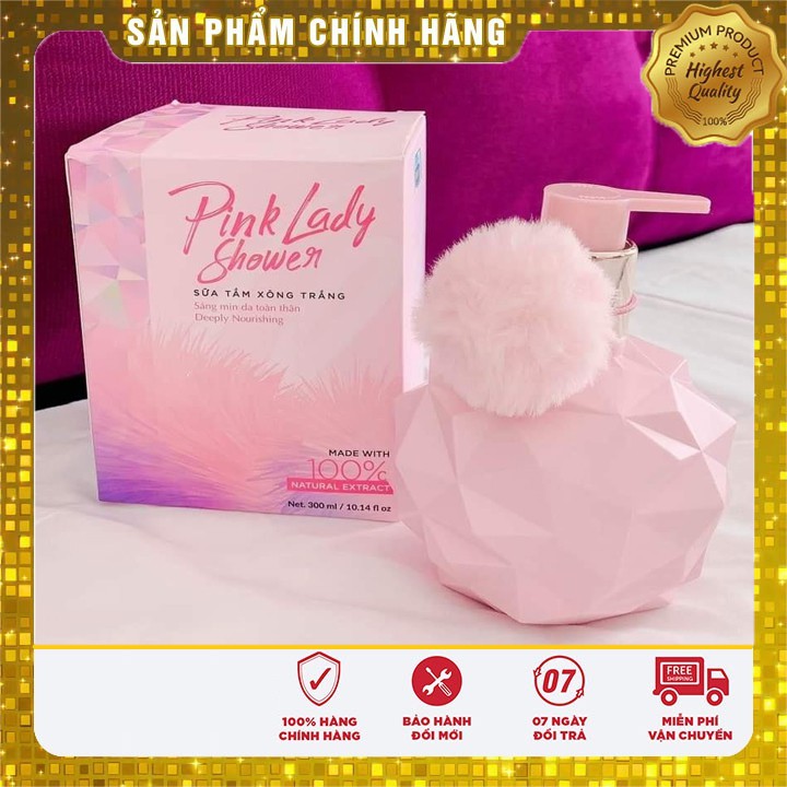 [Chính Hãng] sữa tắm xông trắng pink lady onaya tq group siêu trắng