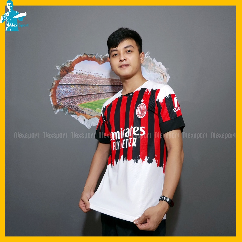 Bộ quần áo bóng đá CLB AC Milan bản hết mực - Alex Sport