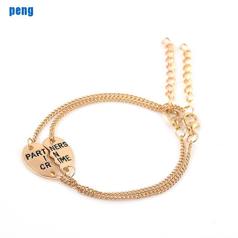 Set 2 Vòng Tay Mặt Mảnh Ghép Trái Tim Cho Tốt Nhất