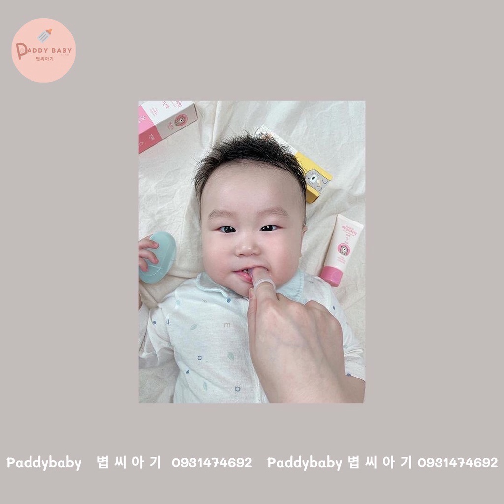 Bàn chải silicon xỏ ngón tay Mybee Hàn Quốc cho bé từ 3m+ - made in Korea
