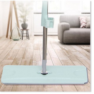 Cây chổi lau nhà tự vắt thông minh mâm nhựa xoay 360 độ quét lao chà sàn vệ sinh nhà cửa tặng 1 bông lau siêu thấm hút