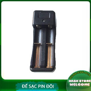 🏅🏅 Đế Sạc Hai Pin Dùng Cho Pin Sạc Ultra Fire 3.7v 4.2v - Sạc Pin Các Loại Đèn Pin, Đèn Quạt Cầm Tay