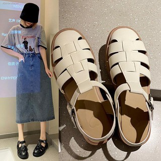 Xăng đan đan lát phong cách roman thời trang mùa hè cho nữ