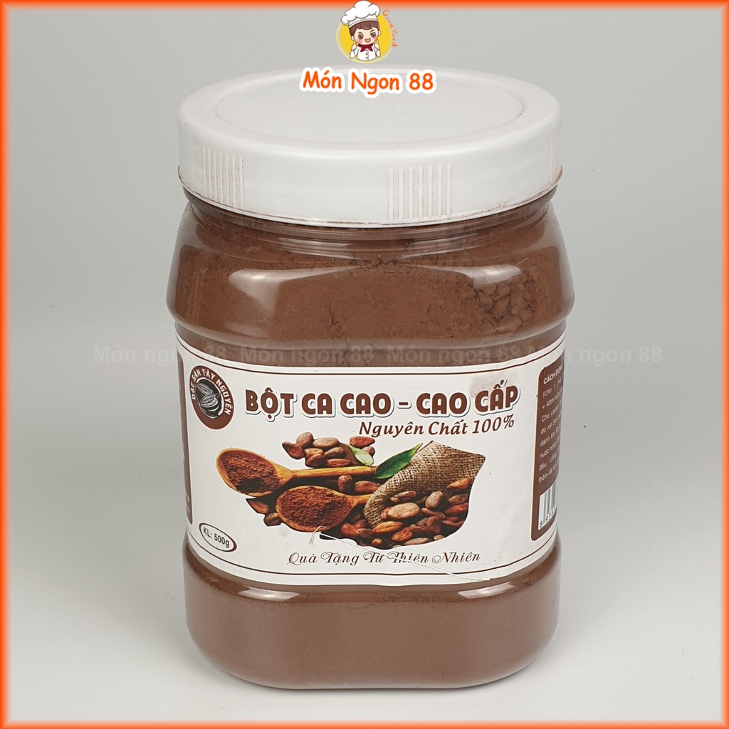 Bột cacao nguyên chất 500g daklak hàng loại 1 thơm ngon bổ dưỡng