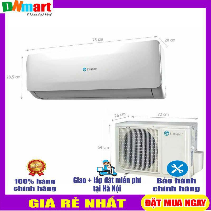 Điều hòa Casper EH-09TL22 2 chiều 9000btu R410