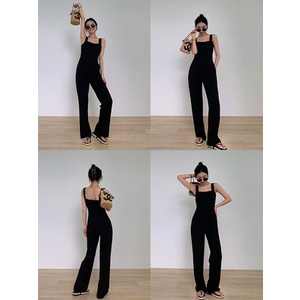 Jumpsuit Ống Rộng Lưng Cao Thời Trang Mùa Hè Hàng Mới 2022