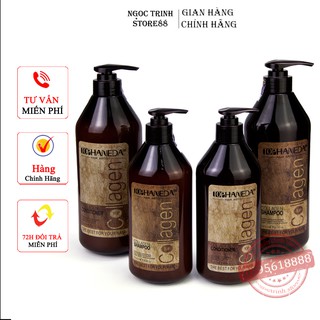 Dầu gội xả HANEDA COLLAGEN mềm mượt, ngăn gàu, ngăn dầu, ngăn rụng 500ml – 785ml chính hãng