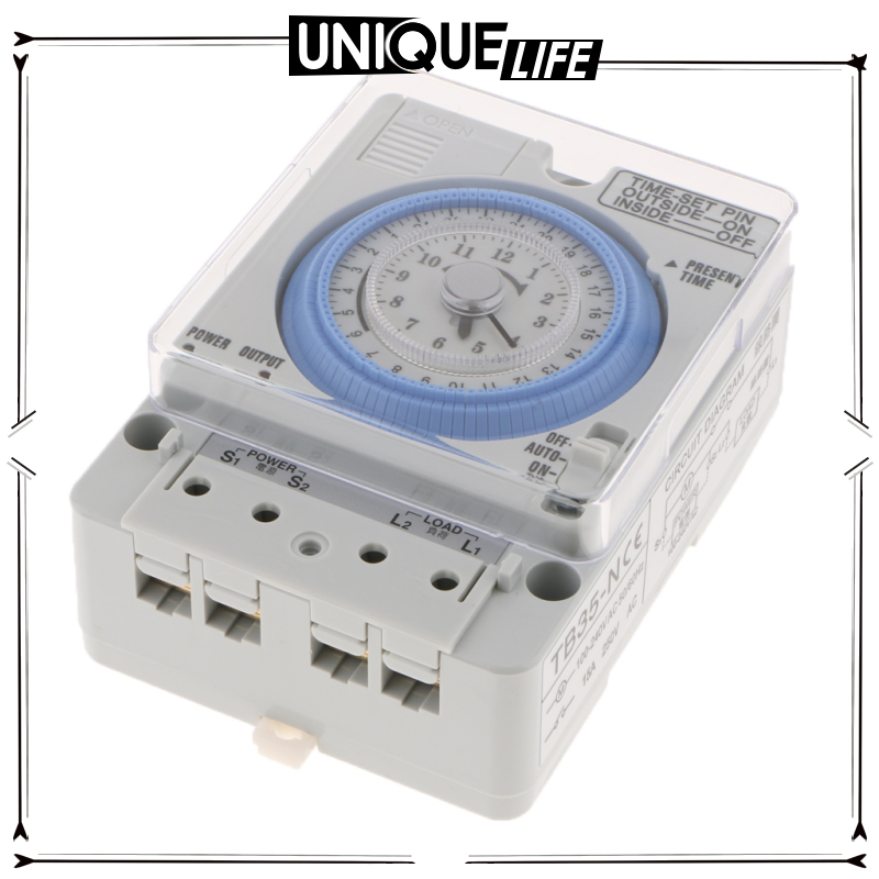 [Niuniu appliances]DIN RAIL logue Day 24H Timer Switch Industrial Daily Time Switch 110-240V