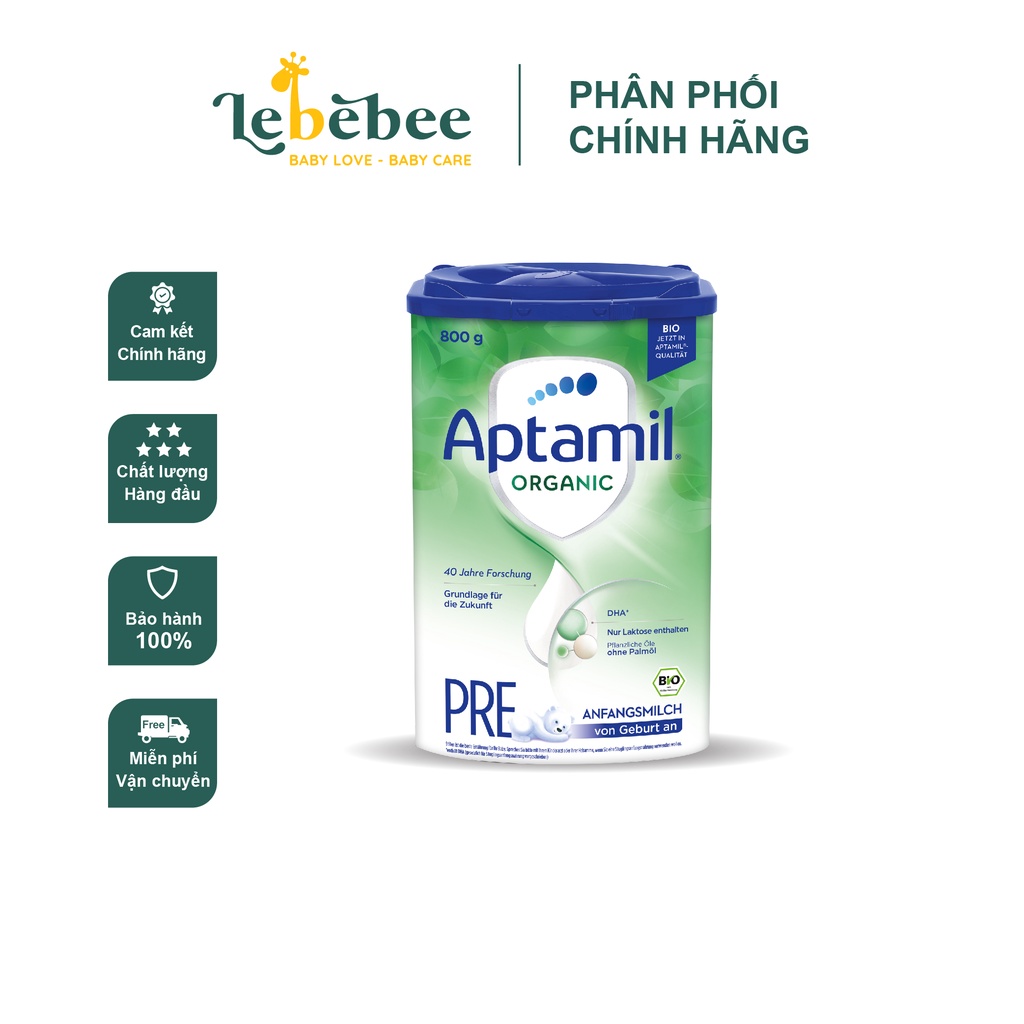 Sữa Aptamil ORGANIC nội địa Đức cho bé ( hộp 800gr)