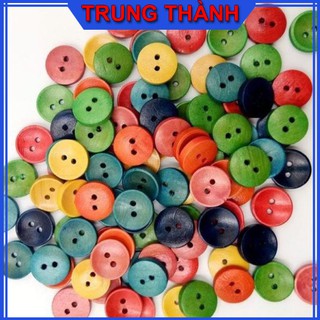 Nút áo nhựa 2 lỗ size 10mm nhiêu màu sắc