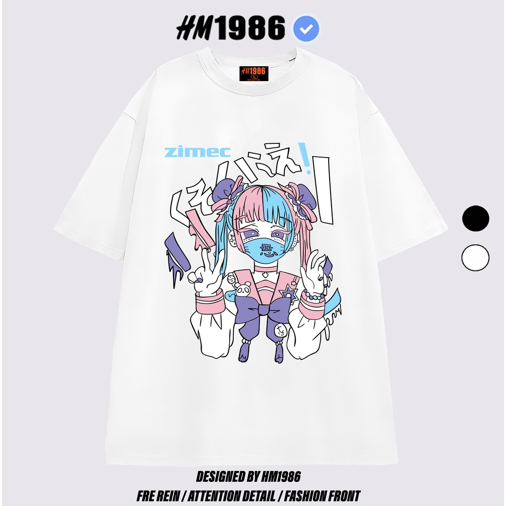 Áo thun tay lỡ form rộng unisex HM1986 3063
