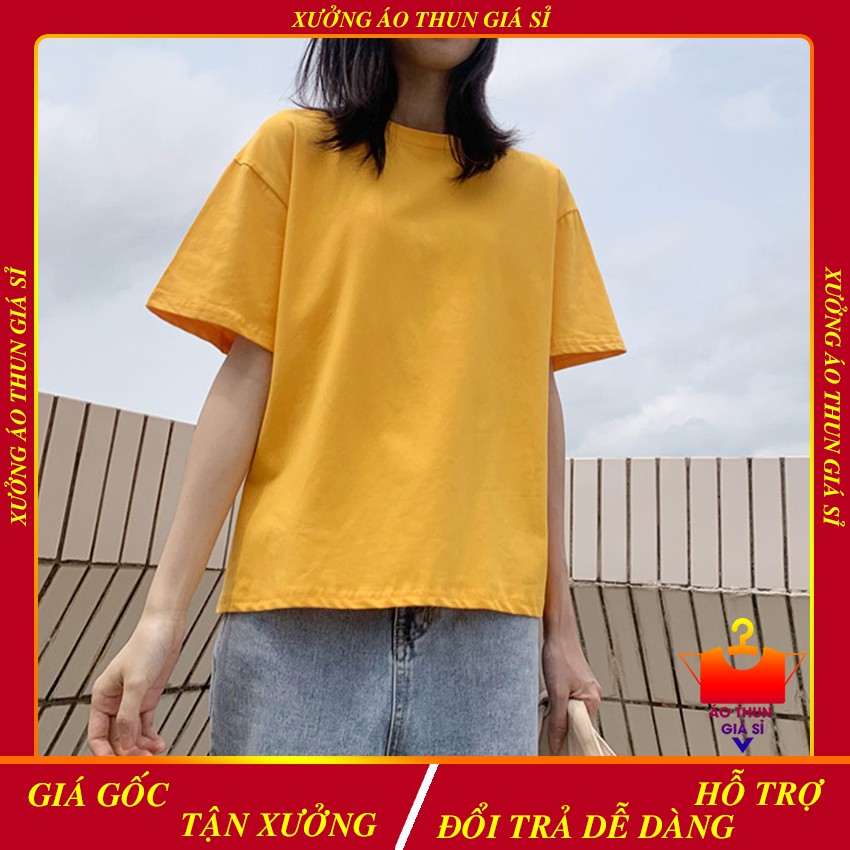 Áo Thun Nữ Tay Lỡ Form Rộng Màu Vàng - ATTLT05
