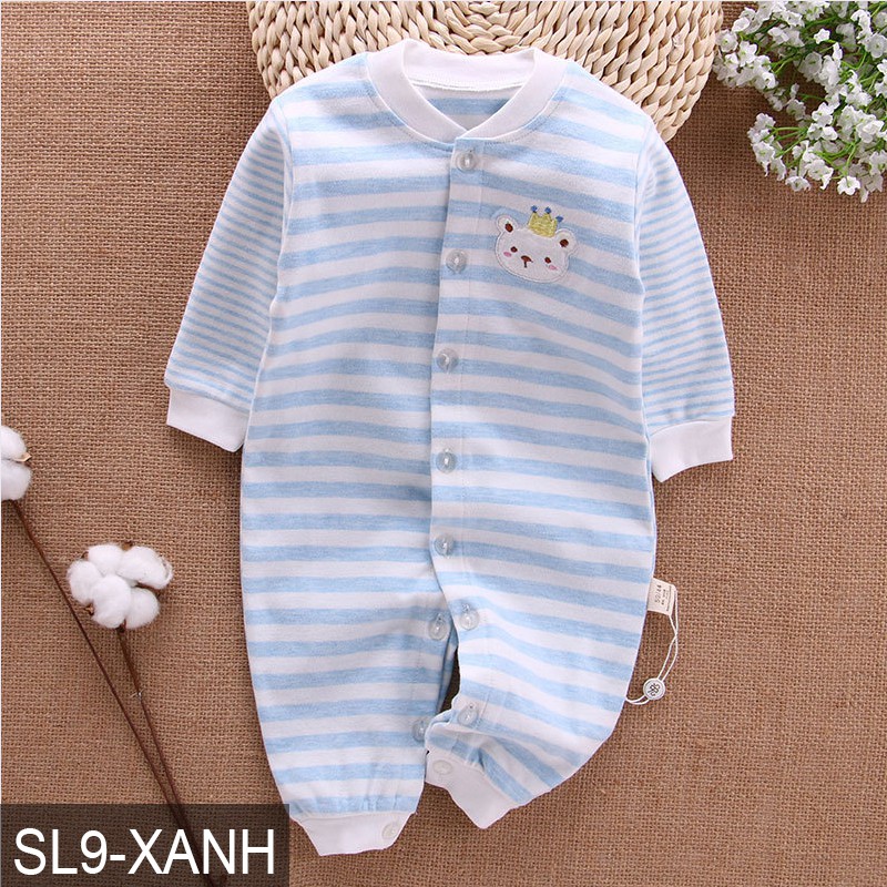 Body cotton dài tay Áo liền quần cho bé trai bé gái Hàng Quảng châu xuất Nhật SL09