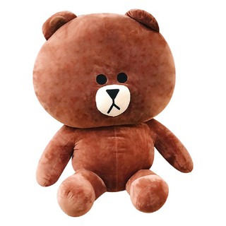 Gấu bông Brown cao cấp khổ vải 1m2, lông gấu mềm mịn