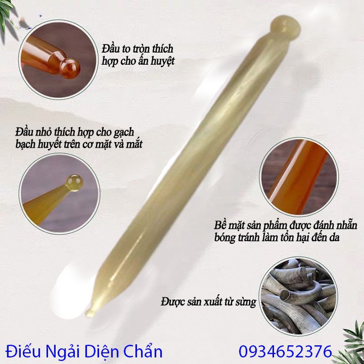 Cây chày kim cang  - dụng cụ ấn huyệt - diện chẩn Bùi quốc châu