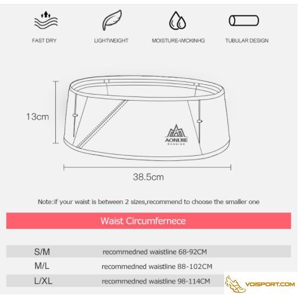 Đai đeo hông Aonijie W8101 nhiều màu, nhiều size