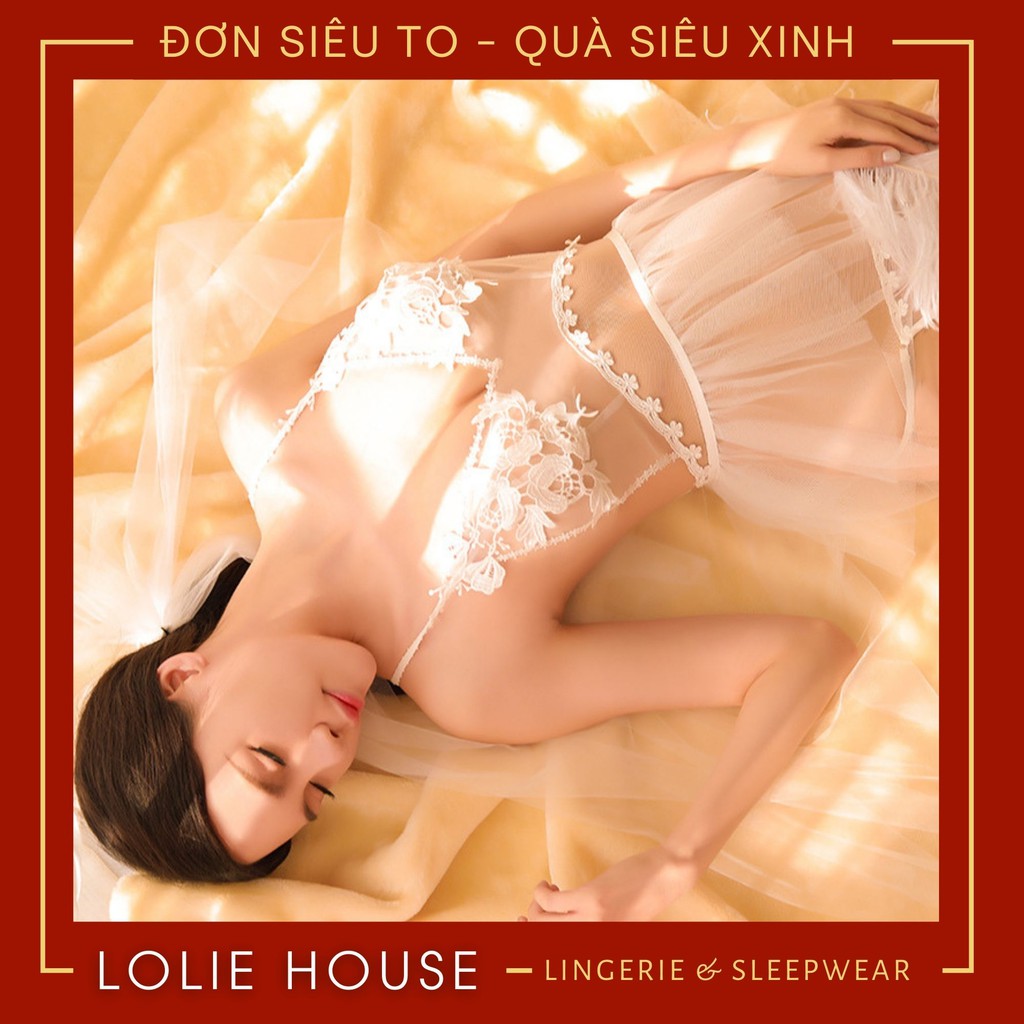 Cosplay Cô Dâu Tiểu Thư - Set váy ngủ cô dâu gợi cảm sexy LOLIE HOUSE - CP8 | BigBuy360 - bigbuy360.vn