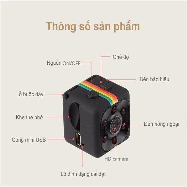 Camera hành trình SQ11 thể thao nhỏ gọn