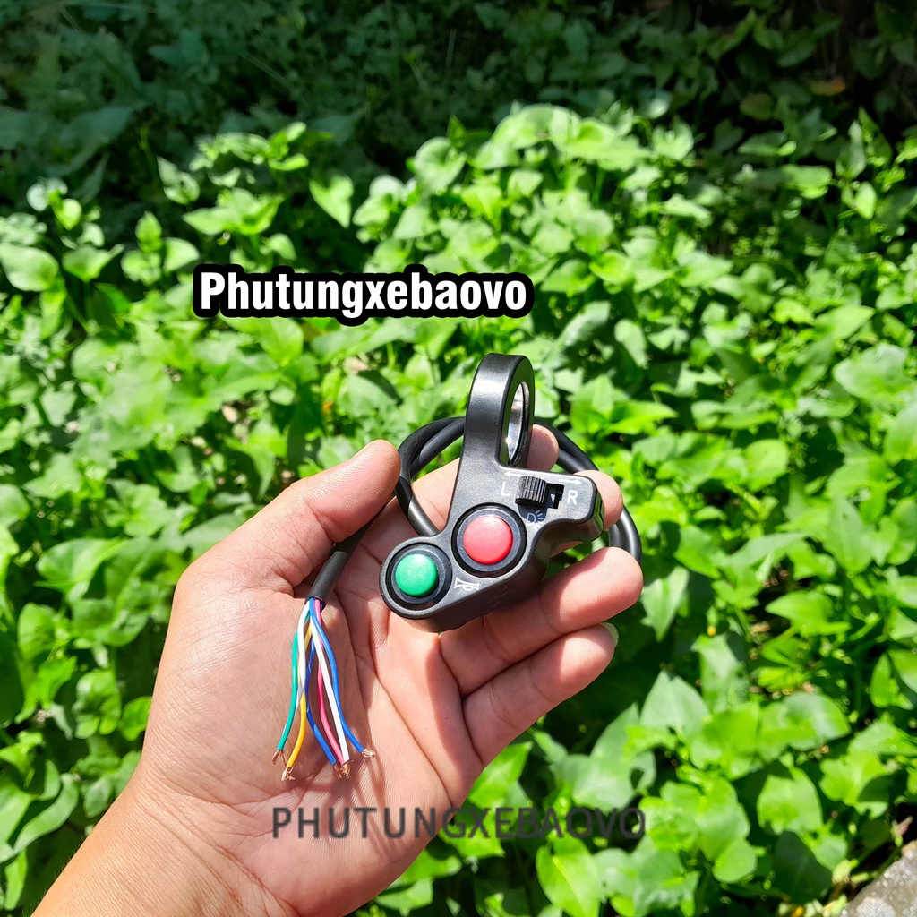 Cùm công tắc mini 22mm nhỏ gọn lắp chế được nhiều dòng xe