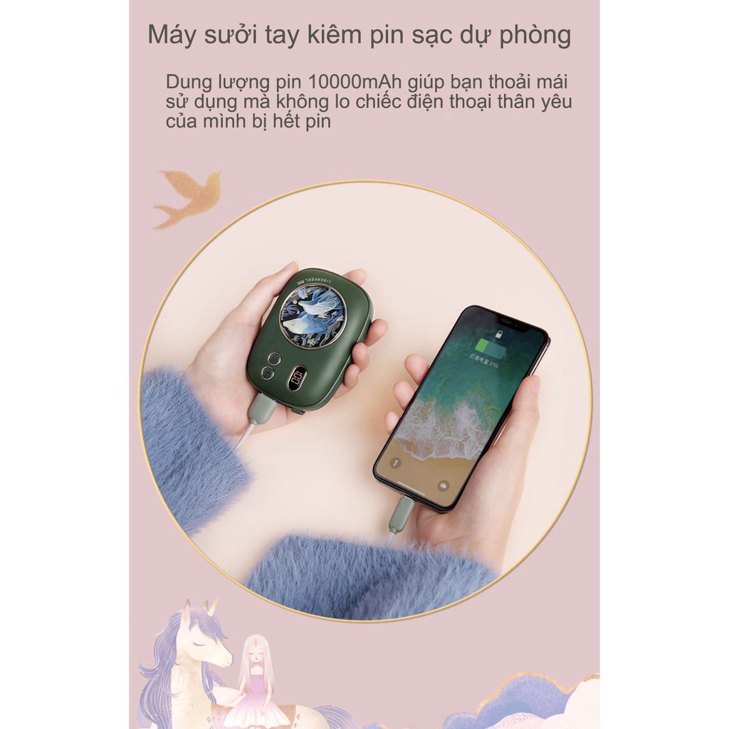 [Mã ELHA22 giảm 5% đơn 300K] Máy sưởi tay kiêm sạc dự phòng Xiaomi Liberfeel 10000mAh T-46, 1 đổi 1, bảo hành 1 tháng