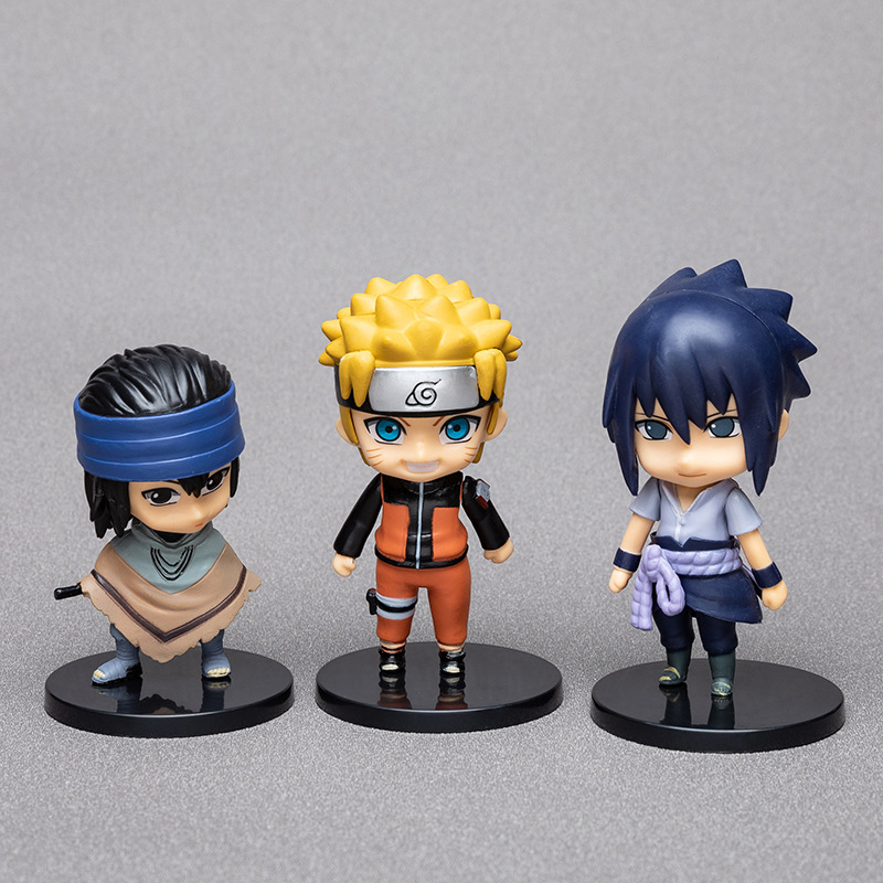 Mới Mô Hình Nhân Vật Naruto Kakashi Sasuke Gaara Bằng Nhựa Pvc Chất Lượng Cao