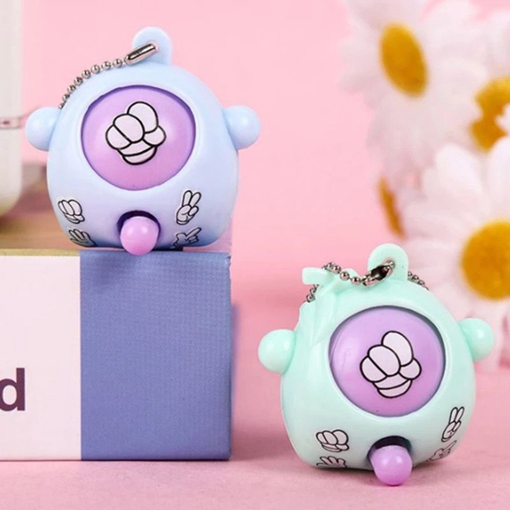 Set 3 Kéo Và Kéo Giấy Mini Họa Tiết Hoạt Hình Màu Sắc Ngẫu Nhiên Dễ Thương Dành Cho Các Bé