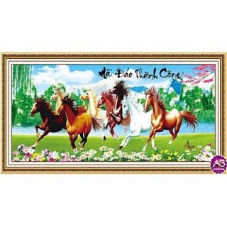 Tranh đính đá mã đáo thành công 150*70 cm df202