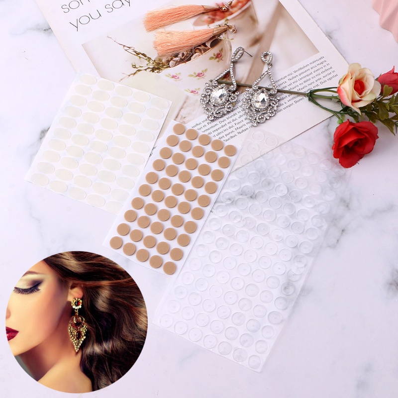 Flgo Set 300 Đĩa Trong Suốt Ổn Định Bông Tai Màu Sắc Da Sau