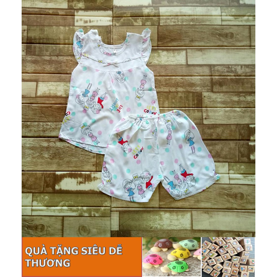 [Siêu giảm giá, size 12-18 kg] Bộ quần áo bé gái - đồ bộ tole bé gái ngắn tay, vải ít co rút, hàng Việt Nam chất lượng