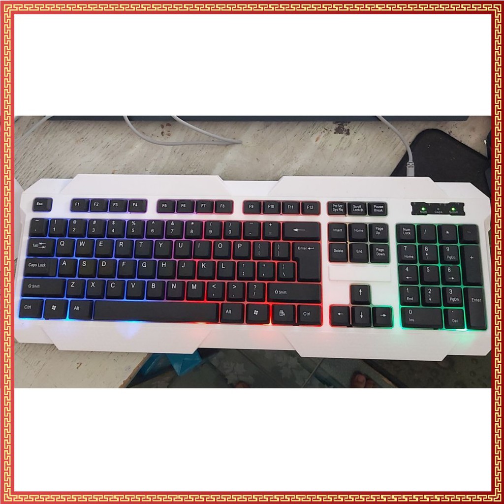 [Loại 1] Bàn Phím Led Chuyên Game trắng( Hàng không hộp)