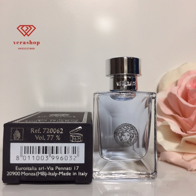  Nước hoa nam Versace Pour Homme 5ml chính hãng tươi mát nam tính lịch lãm