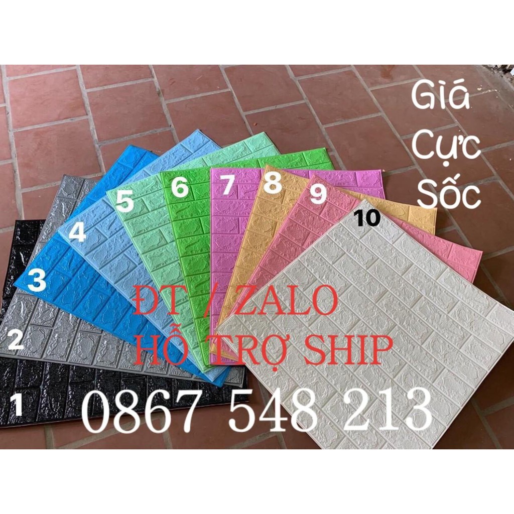 Xốp Dán Tường 3D GIẢ GẠCH CAO CẤP - KHỔ LỚN 77 x 70 CM | BigBuy360 - bigbuy360.vn