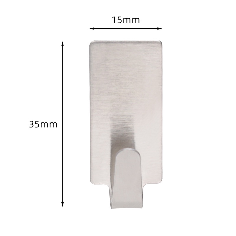 Bộ 5 Móc Treo Đồ Dán Tường Bằng Thép Không Gỉ Tiện Dụng Cho Phòng Tắm/Nhà Bếp