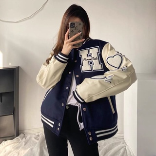 Áo varsity Human Made xanh GEMSE 02