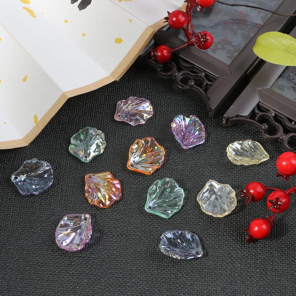 Set 20 cánh hoa mẫu đơn nhựa abs 15x17 / 18x20mm dùng làm đồ trang sức thủ công