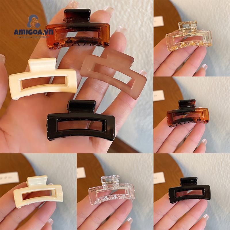 ✨✨Kẹp Tóc Mini Màu Thạch Thiết Kế Đơn Giản Dễ Thương Cho Bé Gái