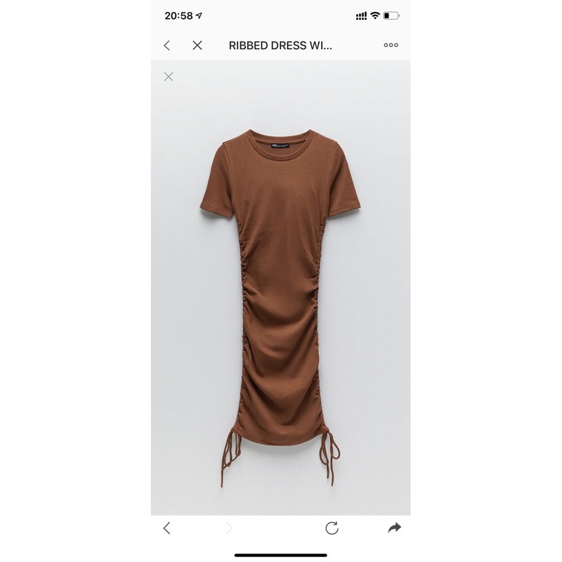 Váy Zara auth sẵn nâu size S