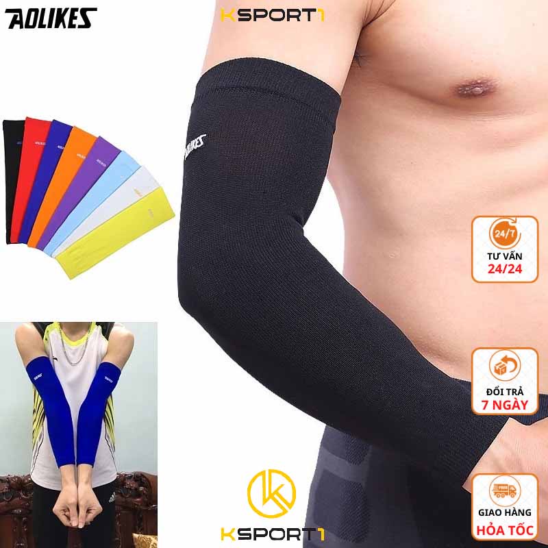 Băng Bảo Vệ Khuỷu Tay Thể Thao Cầu Lông,Bóng Đá,Bóng Chuyền Aolikes Chính Hãng A7146