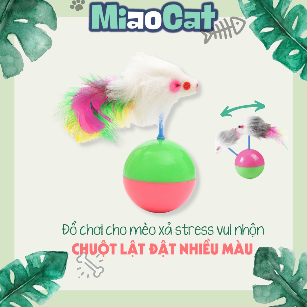 Đồ Chơi Bóng Chuột Lật Đật Cho Mèo Cỡ 11*5.5 Cm DB2601 MIAOCAT