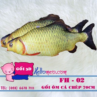 Gối Ôm 3D Con Cá Chép Cho Bé 80 cm