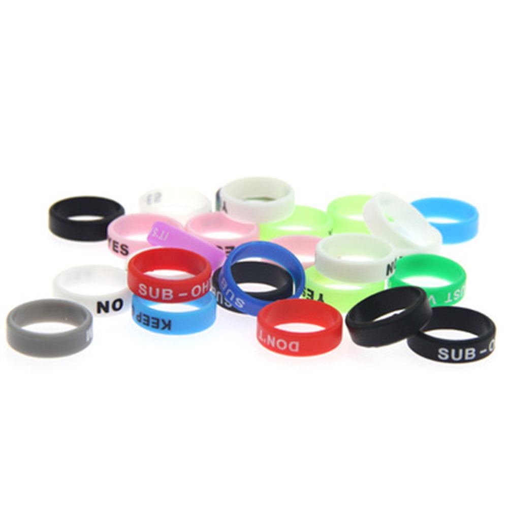 Set 6 vòng nhẫn WURKKOS silicon 22mm chống trượt dùng để trang trí