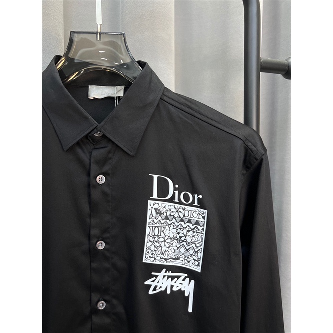 D10r 2022 Áo Sơ Mi Dài Tay In Logo Mới Của Thu Đông M-4XL