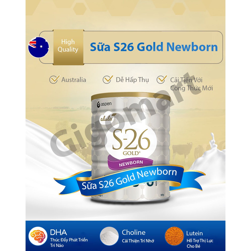 SỮA S26 SỐ 1 Lon 900 gram ( Date tháng 8/2023)