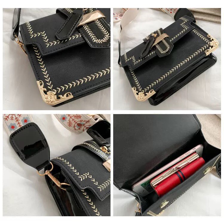 Túi đeo chéo Vituni túi xách nữ thiết kế nẹp viền da cao cấp cực đẹp TX19 | BigBuy360 - bigbuy360.vn