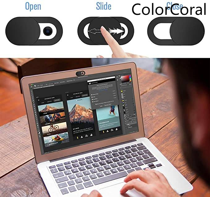 Set 6 nắp trượt webcam siêu mỏng tương thích với MacBook, PC, máy tính, điện thoại iPhone Dụng cụ chặn bảo vệ sự riêng tư 0.022in | BigBuy360 - bigbuy360.vn