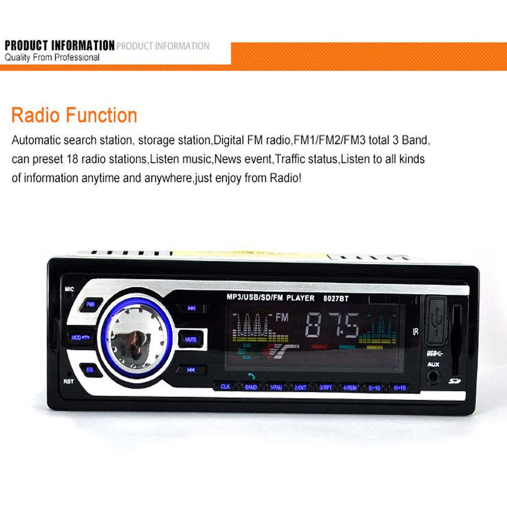 Máy Nghe Nhạc MP3 / FM / USB / AUX Rảnh Tay Tích Hợp Bảng Điều Khiển Dành Cho Ô Tô