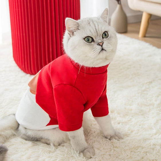 【COD】 Quần áo cho thú cưng Năm mới chó mèo mặc áo sơ mi thoải mái cho chó may mặc thoáng khí