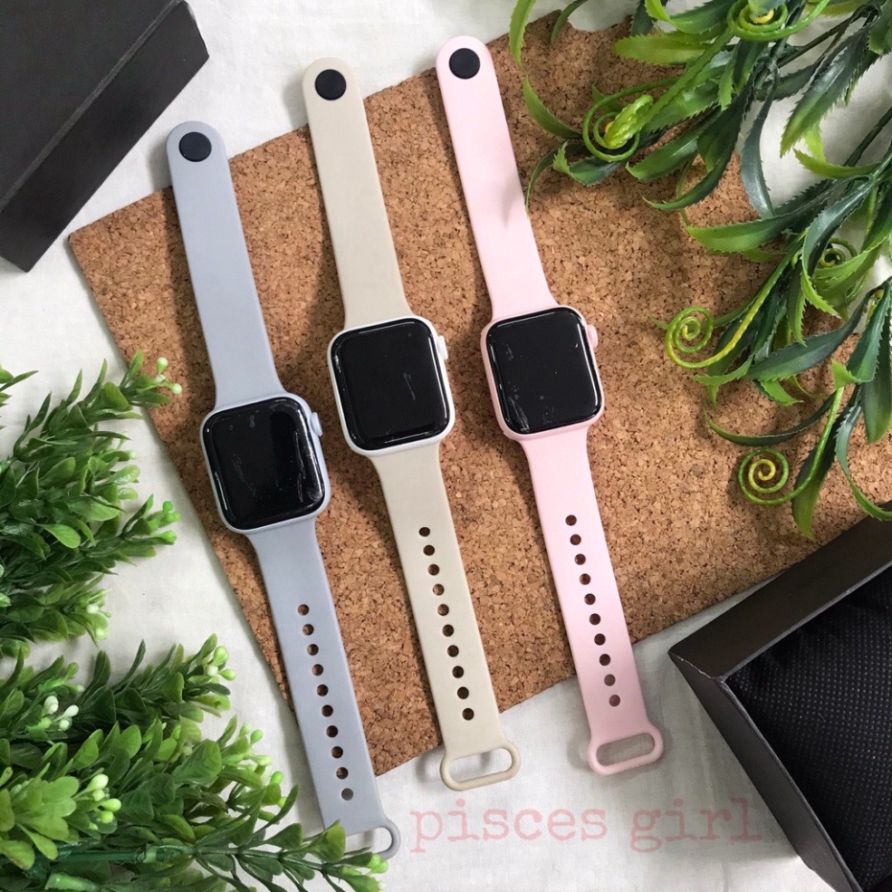 Đồng hồ nam nữ LED phiên bản táo sang chảnh dây cao su nhiều màu