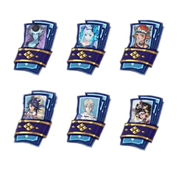 Bộ sticker Âm Dương Sư Onmyoji 6 bùa thần bí hình thức thần tự chọn